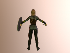 viking girl 3D Модель