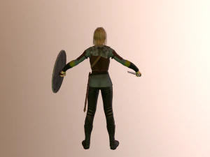 viking girl 3D Model