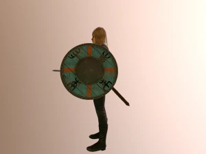 viking girl 3D Model