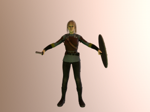 viking girl 3D Модель