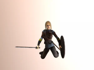 viking girl 3D Model