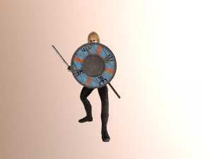viking girl 3D Model