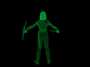 viking girl 3D Model