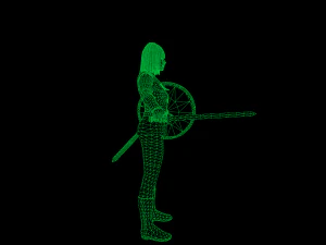 viking girl 3D Model