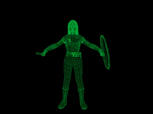 viking girl 3D Model