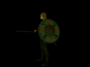 viking girl 3D Model