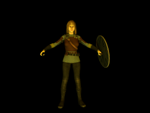 viking girl 3D Модель