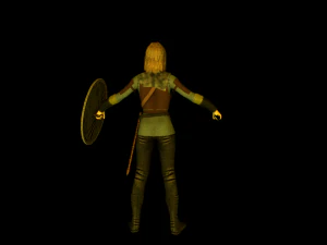 viking girl 3D Model