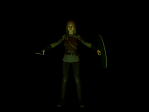 viking girl 3D Модель