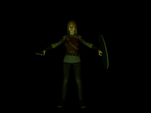 viking girl 3D Model