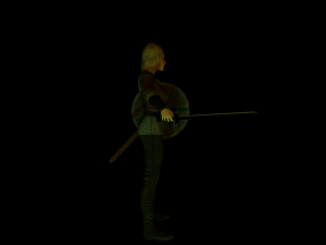 viking girl 3D Модель
