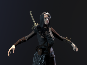girl warrior 3D Model