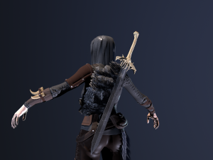 girl warrior 3D Model