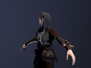 girl warrior 3D Model