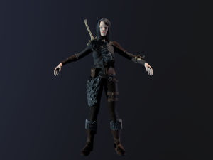 girl warrior 3D Model