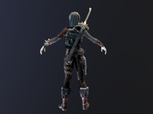 girl warrior 3D Model