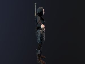 girl warrior 3D Model