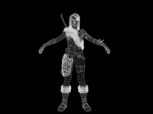 girl warrior 3D Model