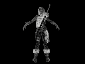 girl warrior 3D Model