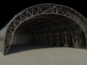 warehouse hangar 3D 모델