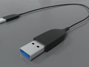 usb to usb type-c 3D Model