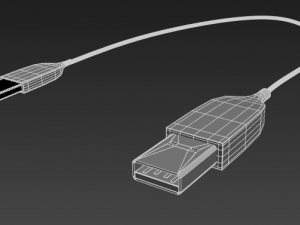 usb to usb type-c Model 3D