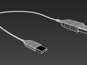 usb to usb type-c 3D Model