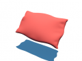 Red pillow 3D Model