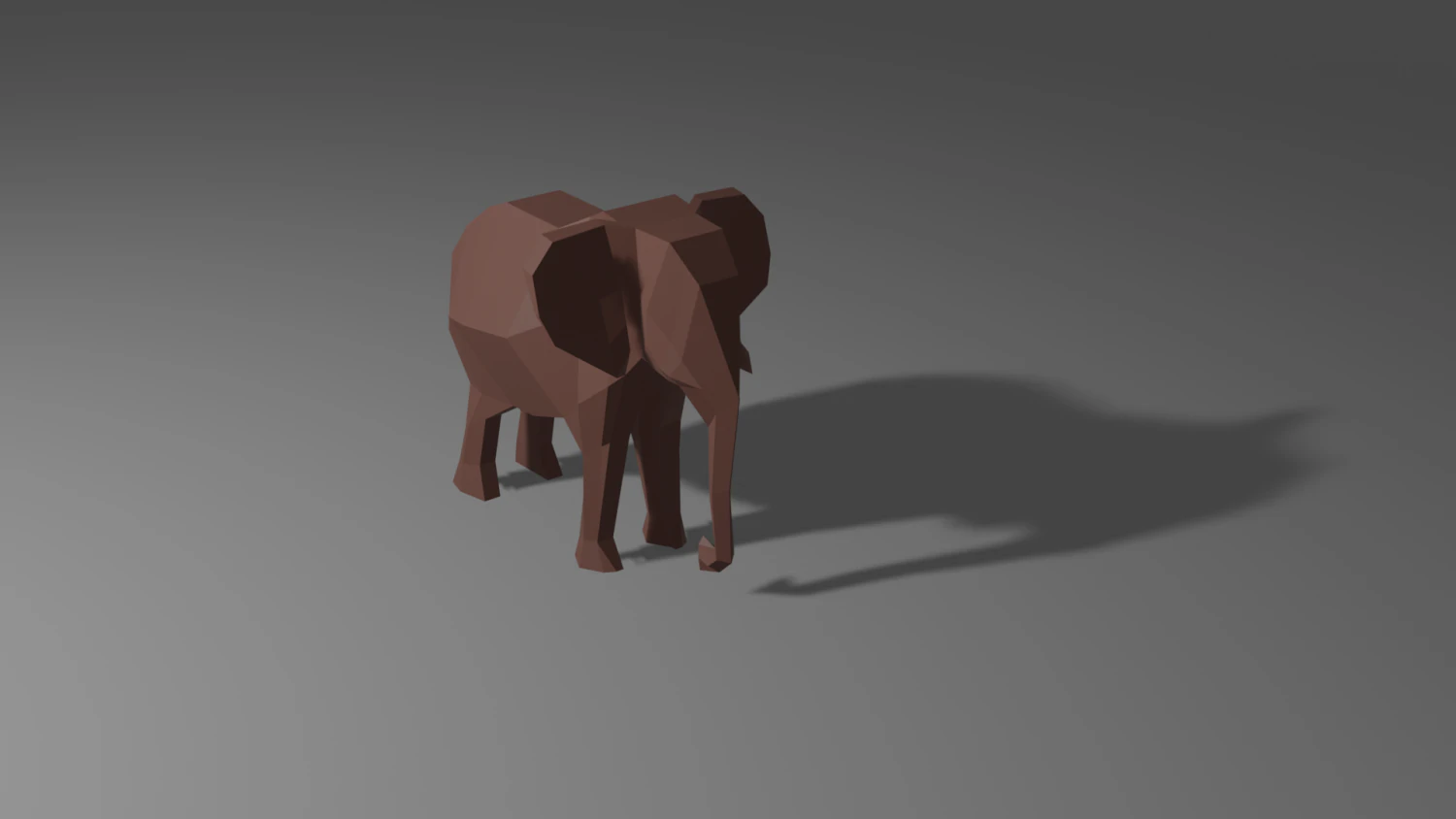 elephant low poly 3D Model .c4d .max .obj .3ds .fbx .stl .blend