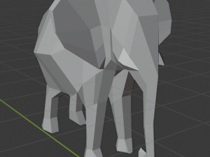 elephant low poly 3D Модель