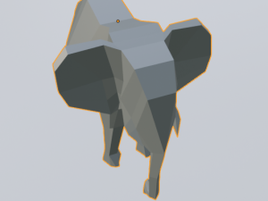 elephant low poly 3D Модель