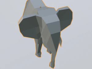 elephant low poly 3D Model