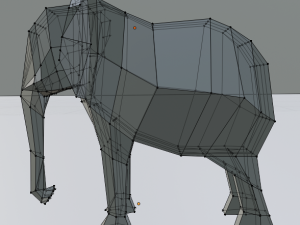 elephant low poly 3D Модель