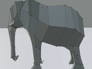 elephant low poly 3D Model