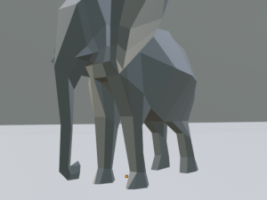 elephant low poly 3D Модель