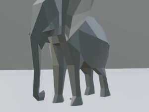 elephant low poly 3D Model