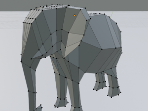 elephant low poly 3D Модель