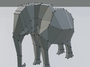 elephant low poly 3D Model