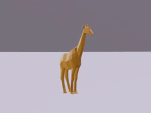 giraffa basso poli Modello 3D