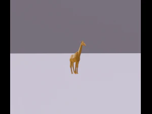 giraffa basso poli Modello 3D