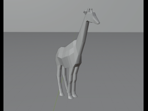 giraffe low poly 3D 모델