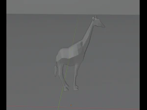 giraffa basso poli Modello 3D