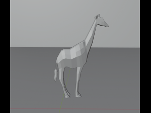 giraffe low poly 3D 모델