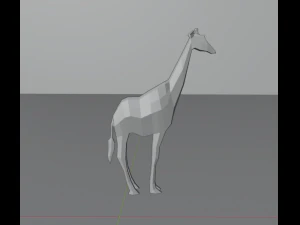giraffa basso poli Modello 3D