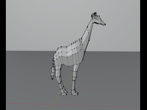 giraffe low poly 3D 모델