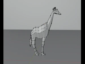 giraffa basso poli Modello 3D