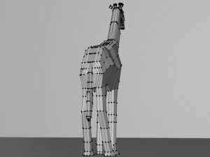 giraffa basso poli Modello 3D