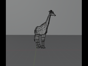 giraffe low poly 3D 모델