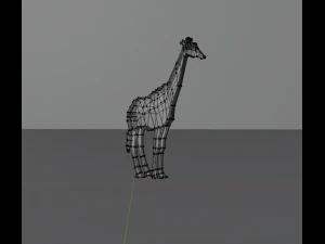 giraffa basso poli Modello 3D
