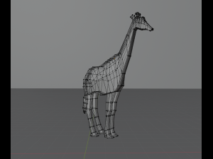 giraffe low poly 3D 모델